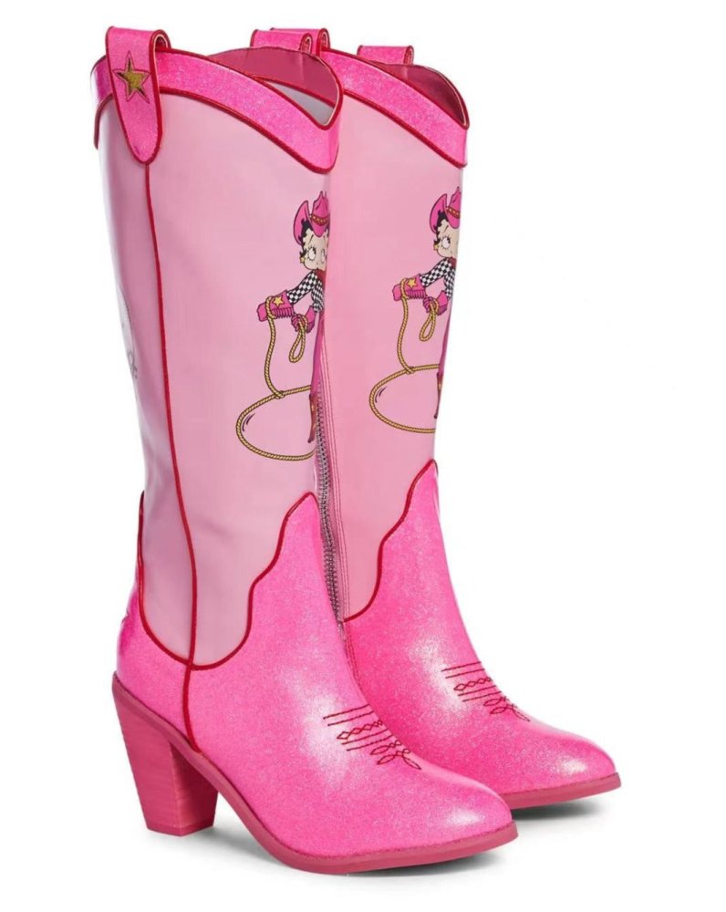 Dollskill betty cowboy cute sweet High heel boots