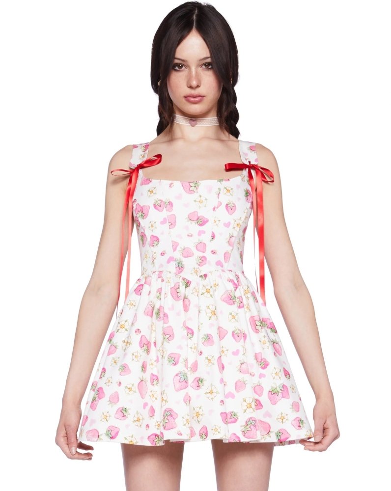 Dollskill StrawberryShortcake lolita tutu skirt Dress